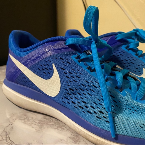 Nike blue ombré Flex 2016 Run athletic shoots - Picture 4 of 8